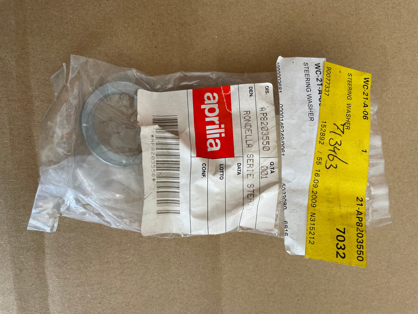 Aprilia OEM RS 125 Steering Head Bearing Washer AP8203550