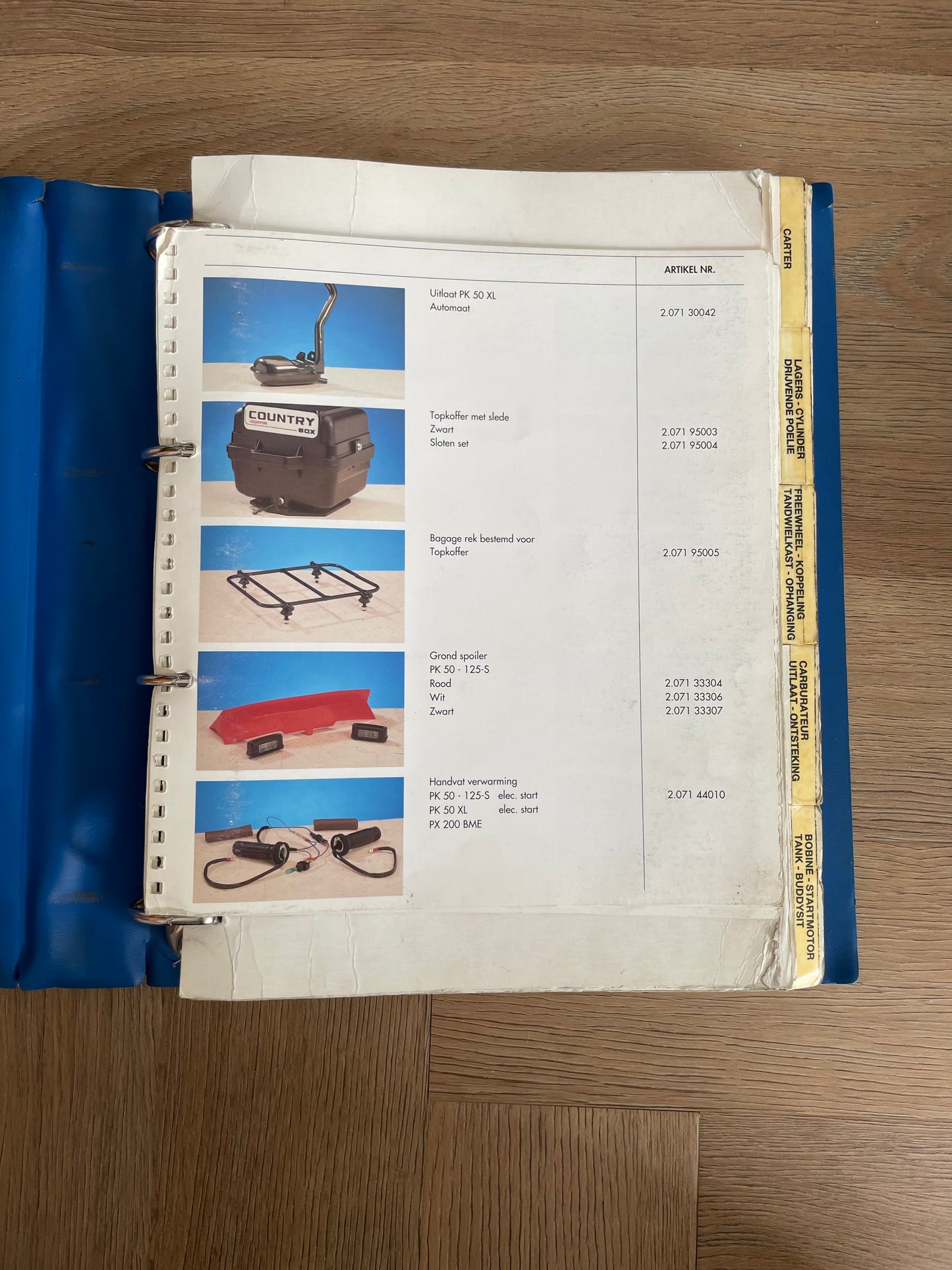 PIAGGIO GILERA OEM ORIGINELE ACCESSOIRES DOCUMENTATIE
