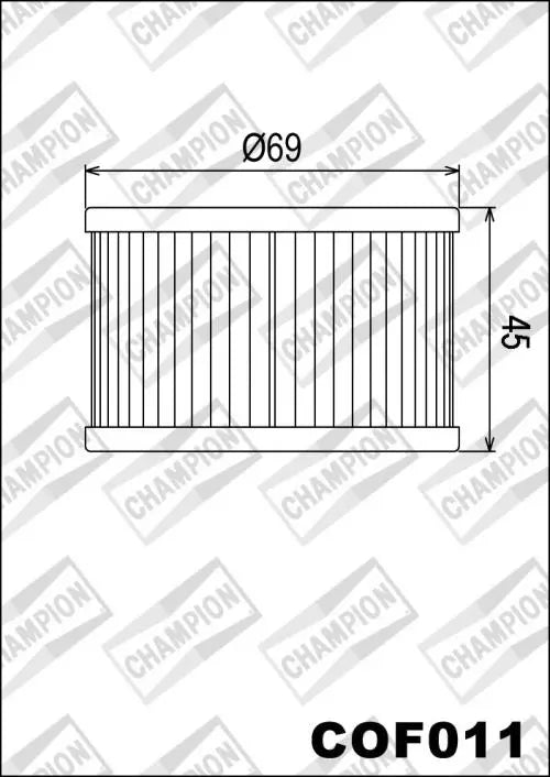 CHAMPION OIL FILTER, COF011 52-5102