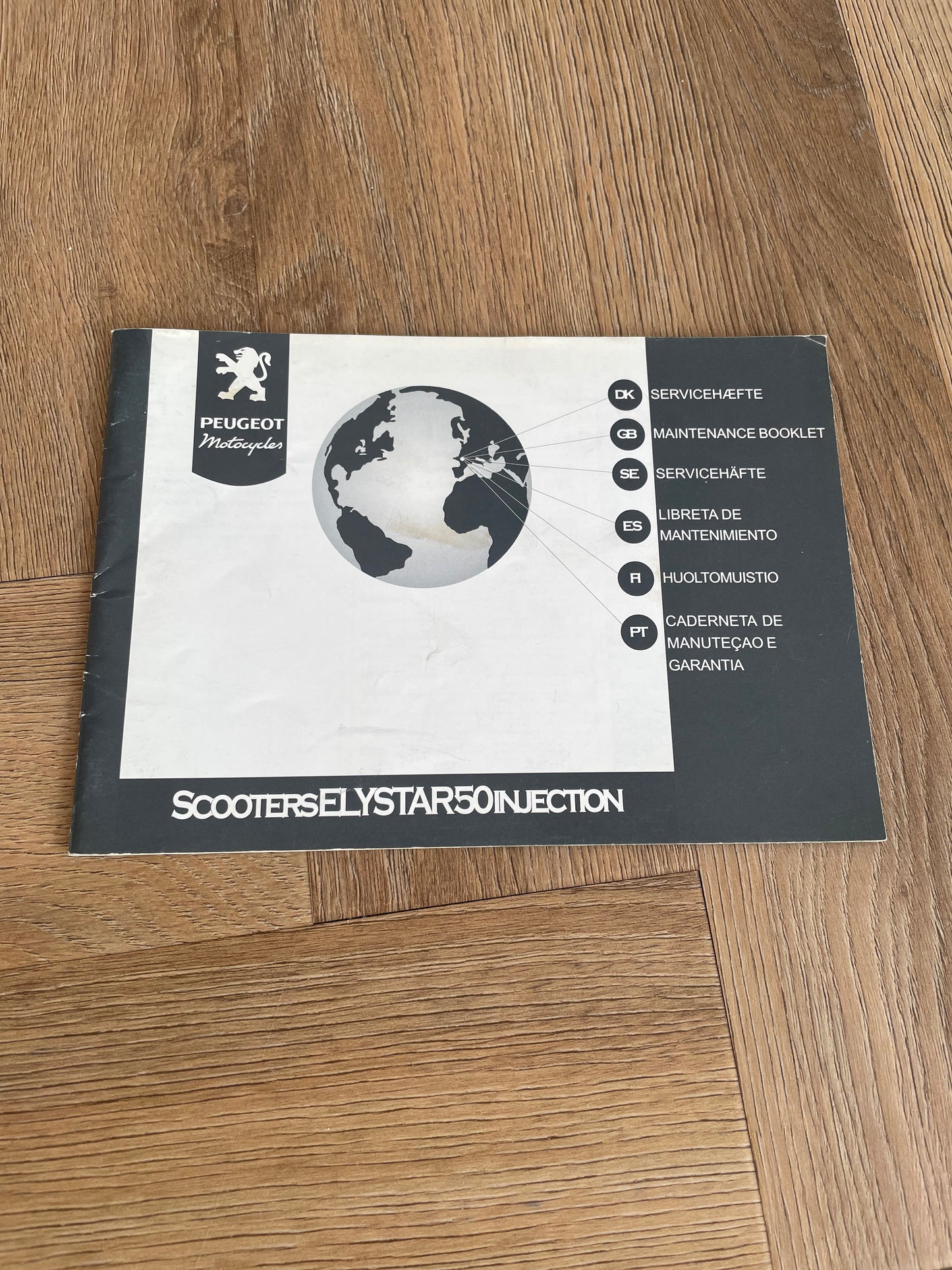 INSTRUCTIEBOEKJE OEM PEUGEOT ELYSTAR 50 INJECTION