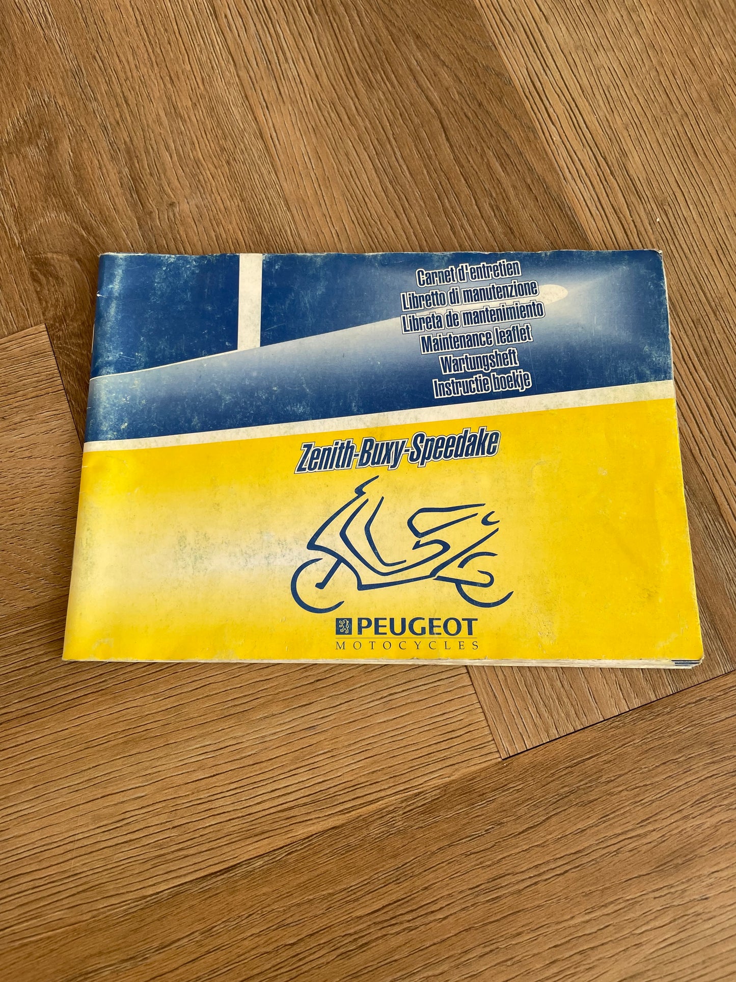 INSTRUCTIEBOEKJE OEM PEUGEOT ZENITH BUXY SPEEDAKE