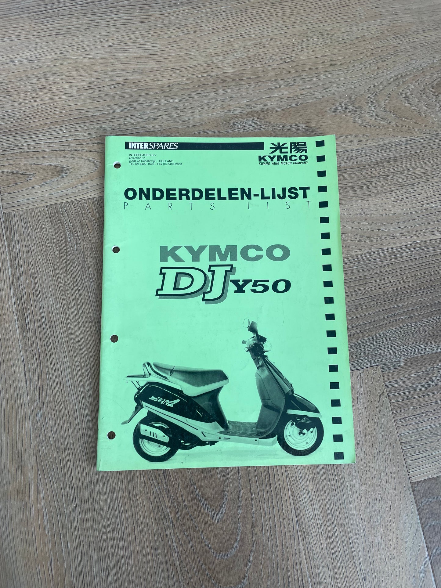 ONDERDELEN CATALOGUS KYMCO DJ 50