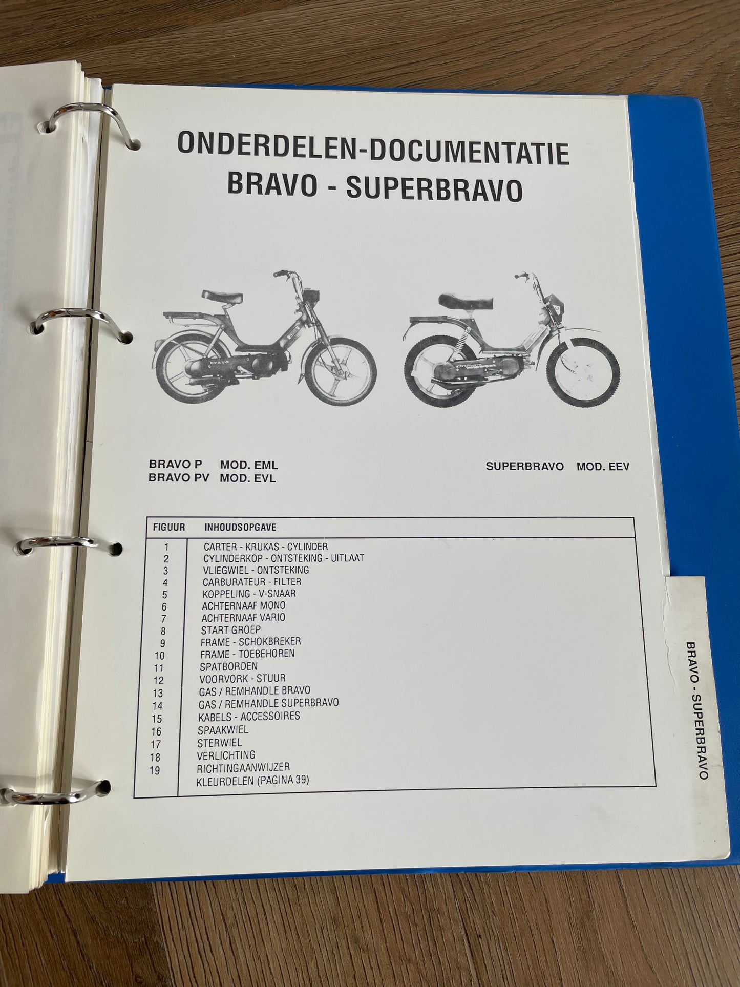 ONDERDELEN CATALOGUS PIAGGIO VESPA BRAVO SUPERBRAVO