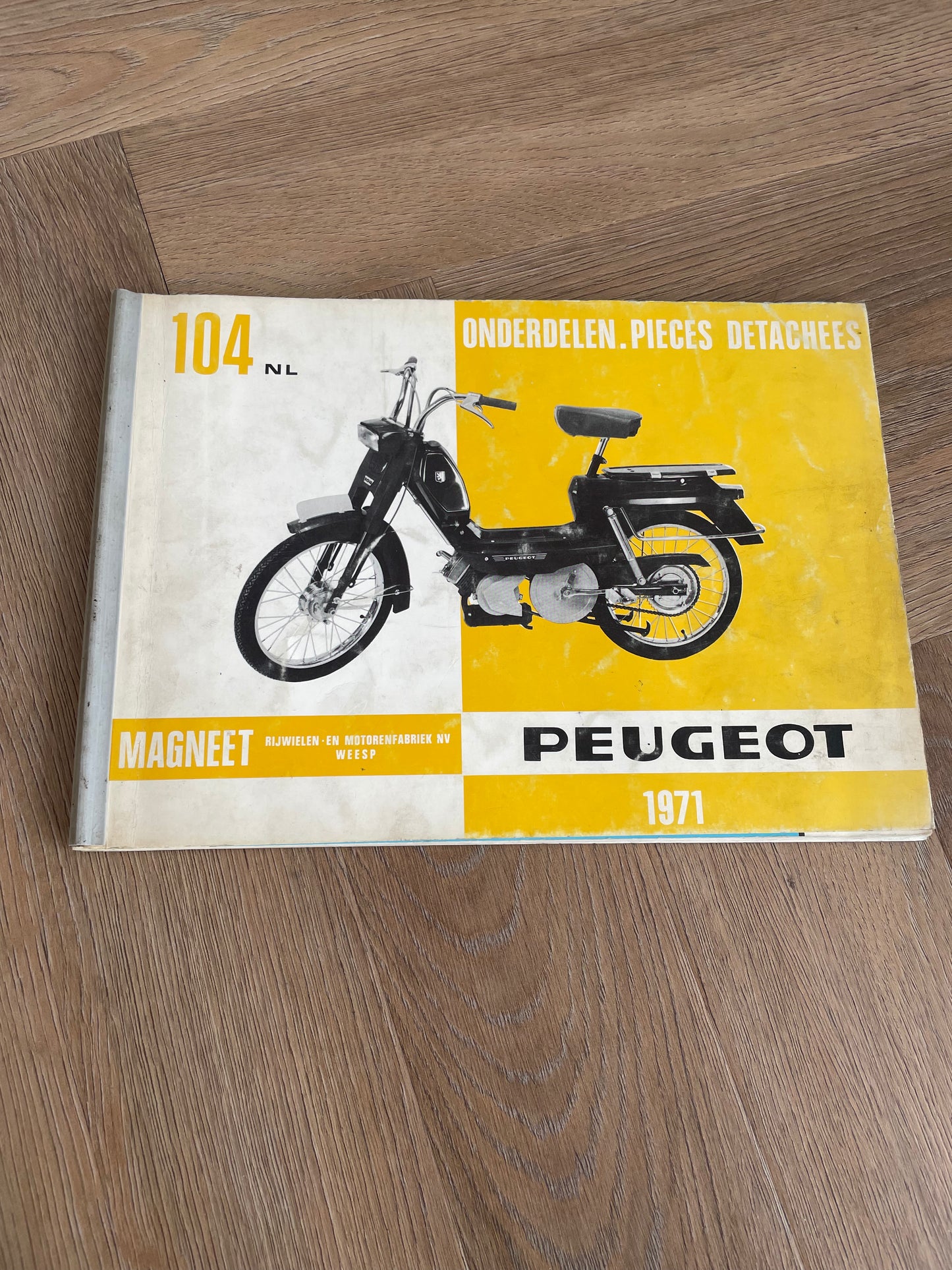 ONDERDELEN CATALOGUS PEUGEOT 104 1971
