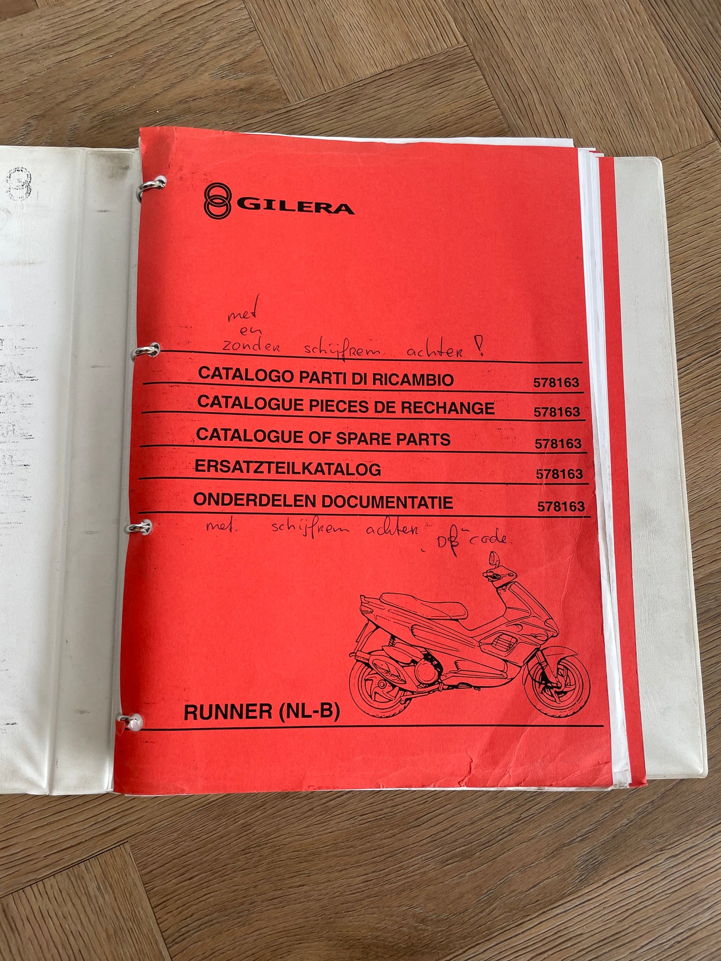 ONDERDELEN CATALOGUS GILERA RUNNER DD