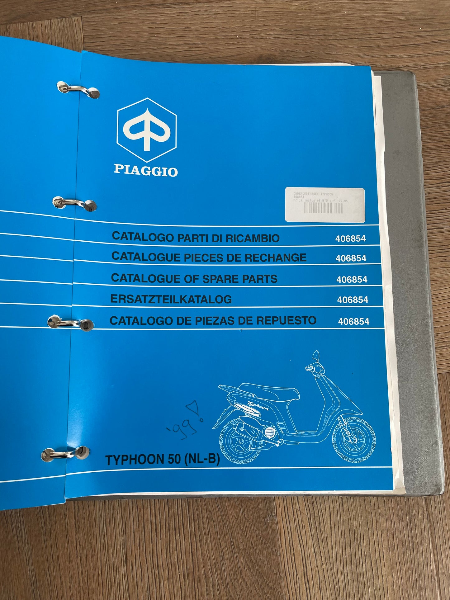 ONDERDELEN CATALOGUS PIAGGIO TYPHOON 50 1999