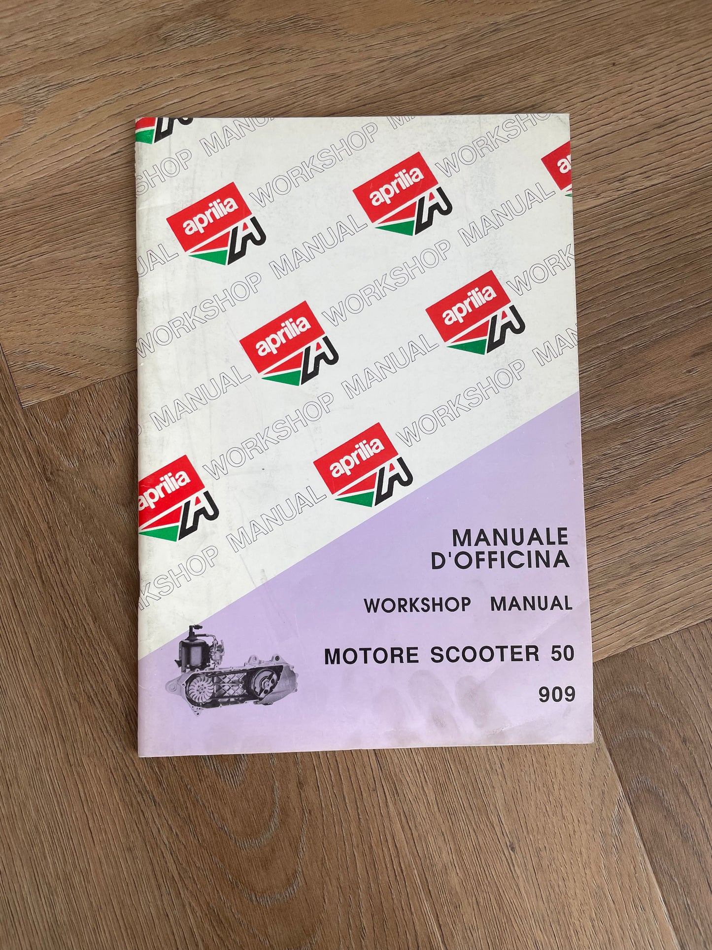 WERKPLAATSHANDBOEK APRILIA MOTORE 50