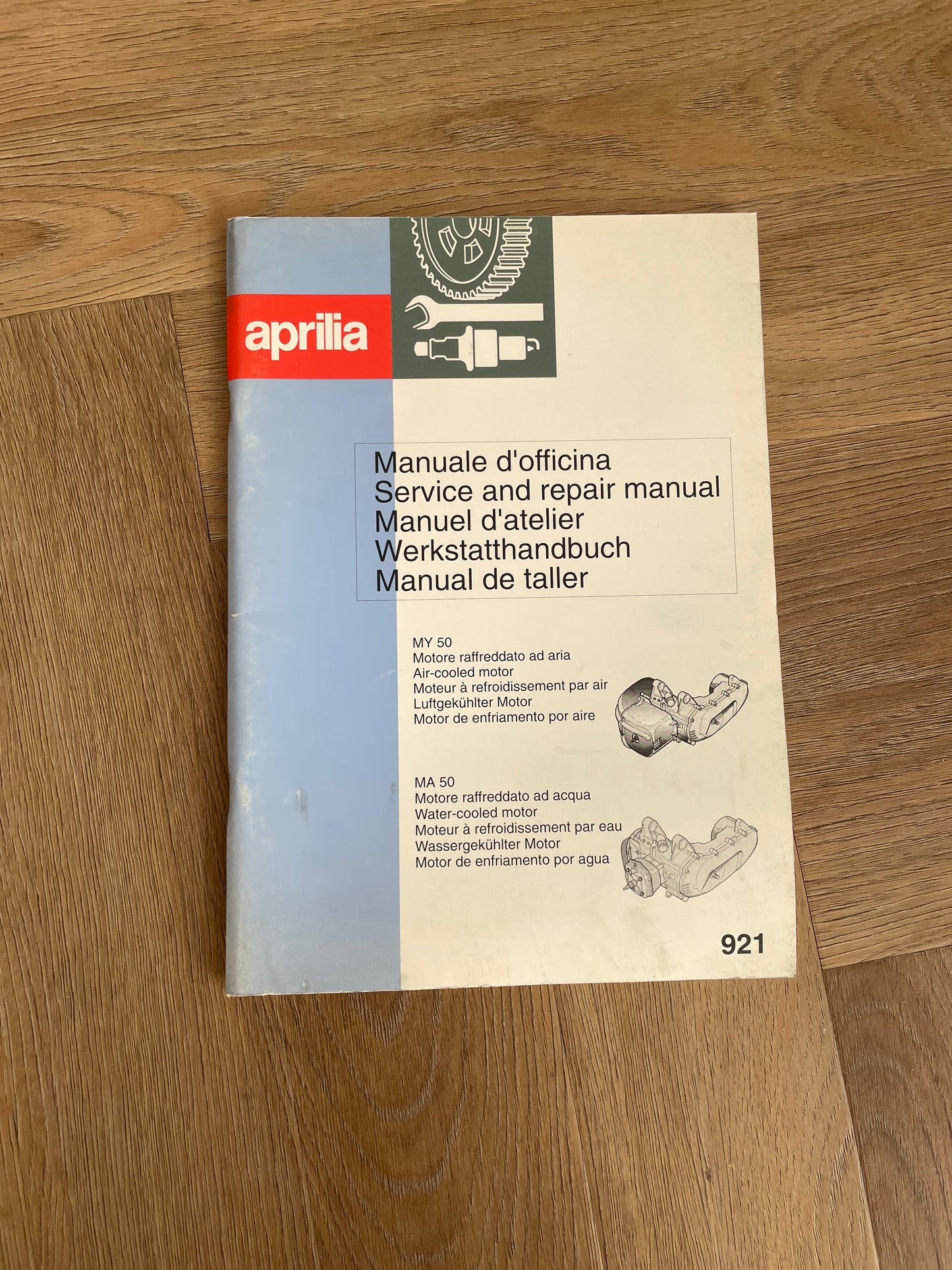 WERKPLAATSHANDBOEK APRILIA MOTORE 50 MY50 MA50