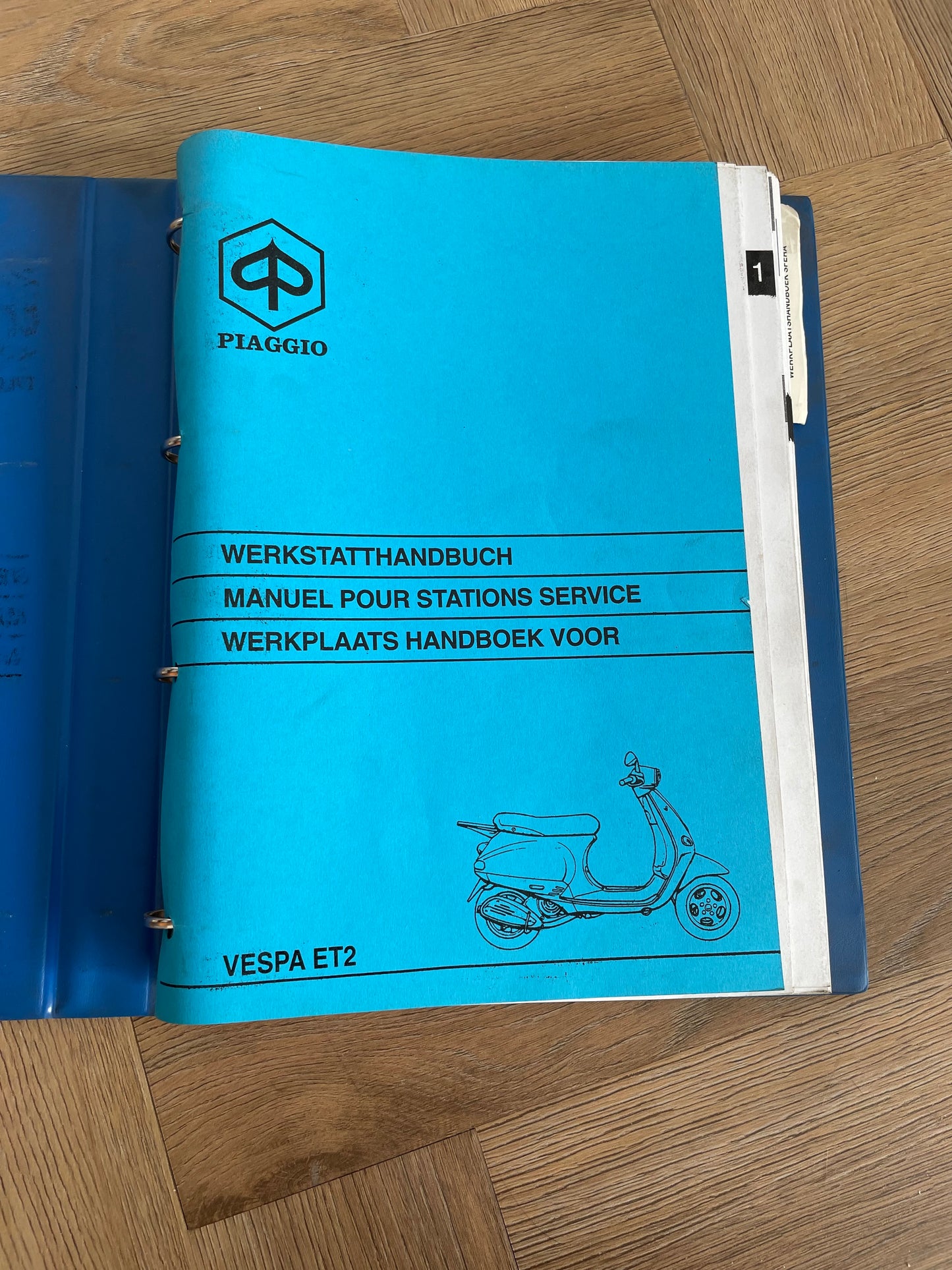 WERKPLAATSHANDBOEK PIAGGIO VESPA ET2