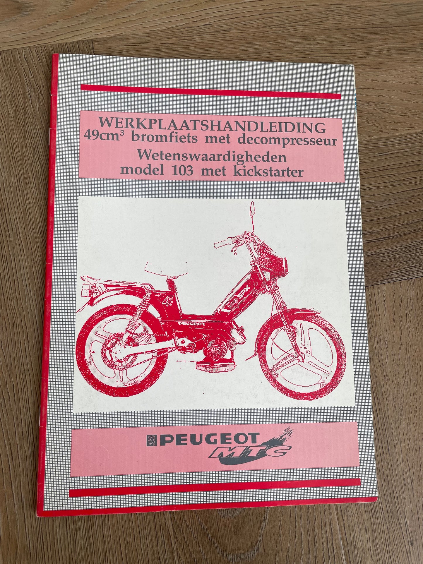 WERKPLAATSHANDBOEK PEUGEOT 103 KICK