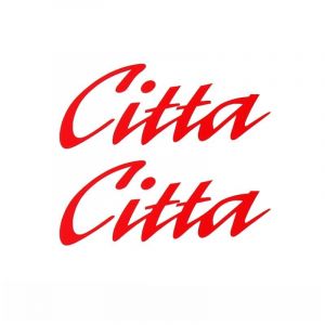TRANSFER CITTA ROOD 10x4 CM 81916