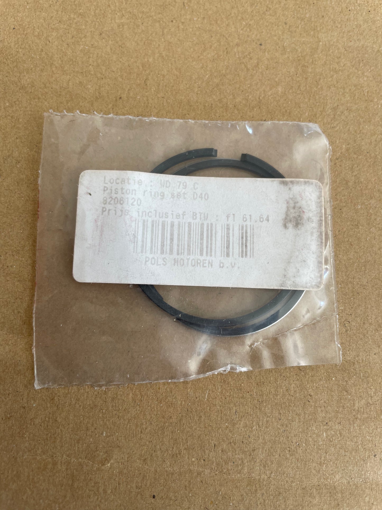 APRILIA OEM PISTON RING SET D40 ZUIGERVEREN AP8206120