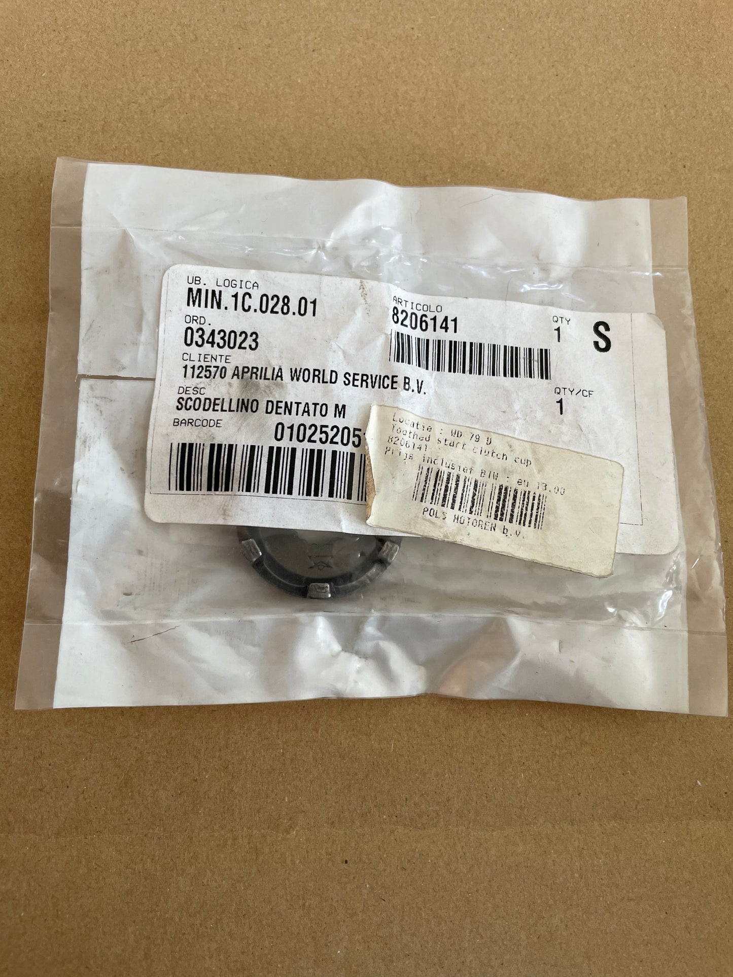 APRILIA OEM Kickstart tandwiel AP8206141