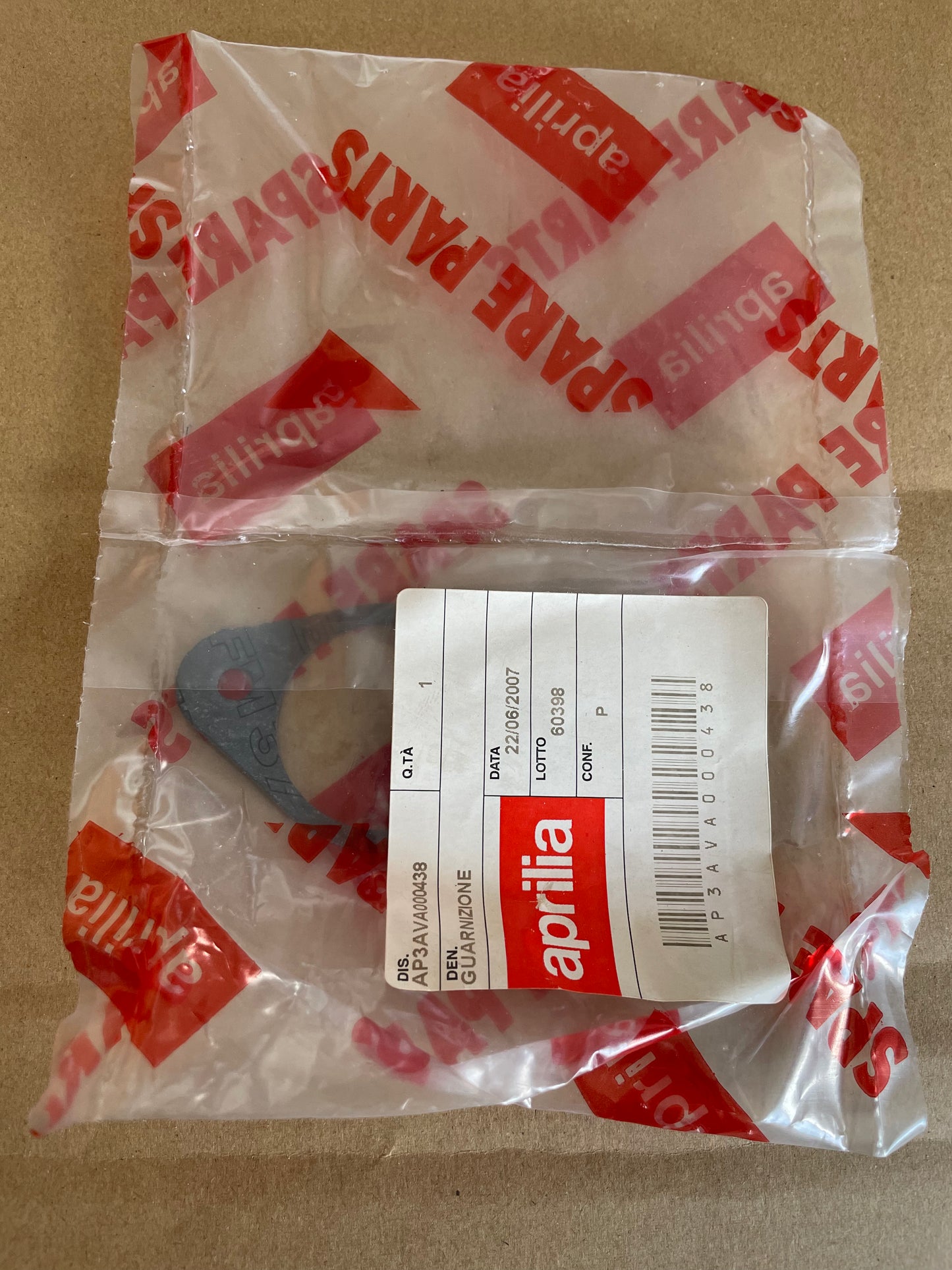 APRILIA OEM PAPER GASKET AP3AVA000438