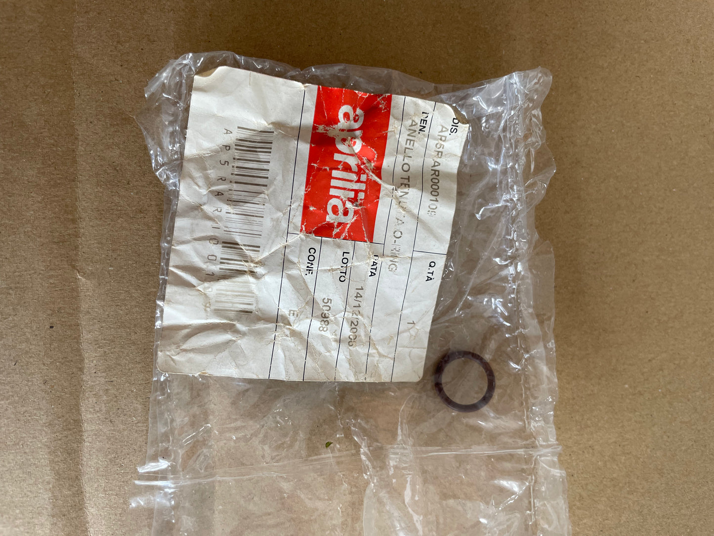 APRILIA OEM SR Ditech Boven ring pomp 10x15x2 BRUIN AP5RAR000109