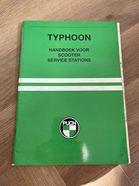 HANDBOEK SERVICE STATION WERKPLAATSHANDBOEK PIAGGIO PUCH TYPHOON