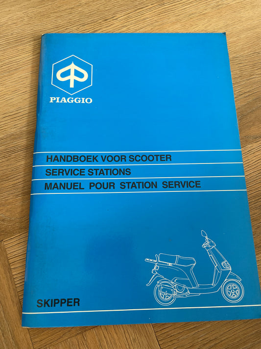 HANDBOEK SERVICE STATION WERKPLAATSHANDBOEK PIAGGIO SKIPPER