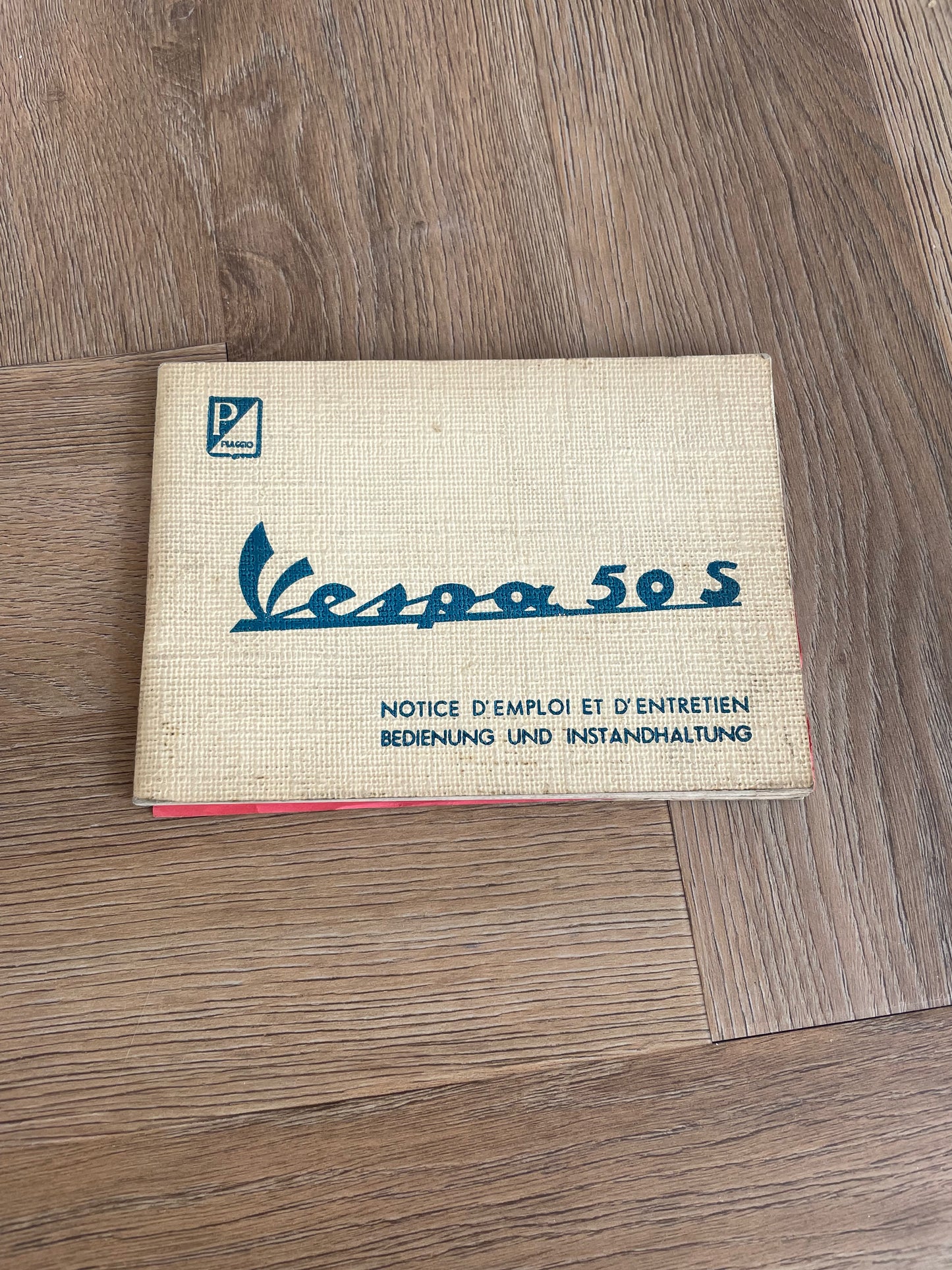 INSTRUCTIEBOEKJE OEM PIAGGIO VESPA 50S