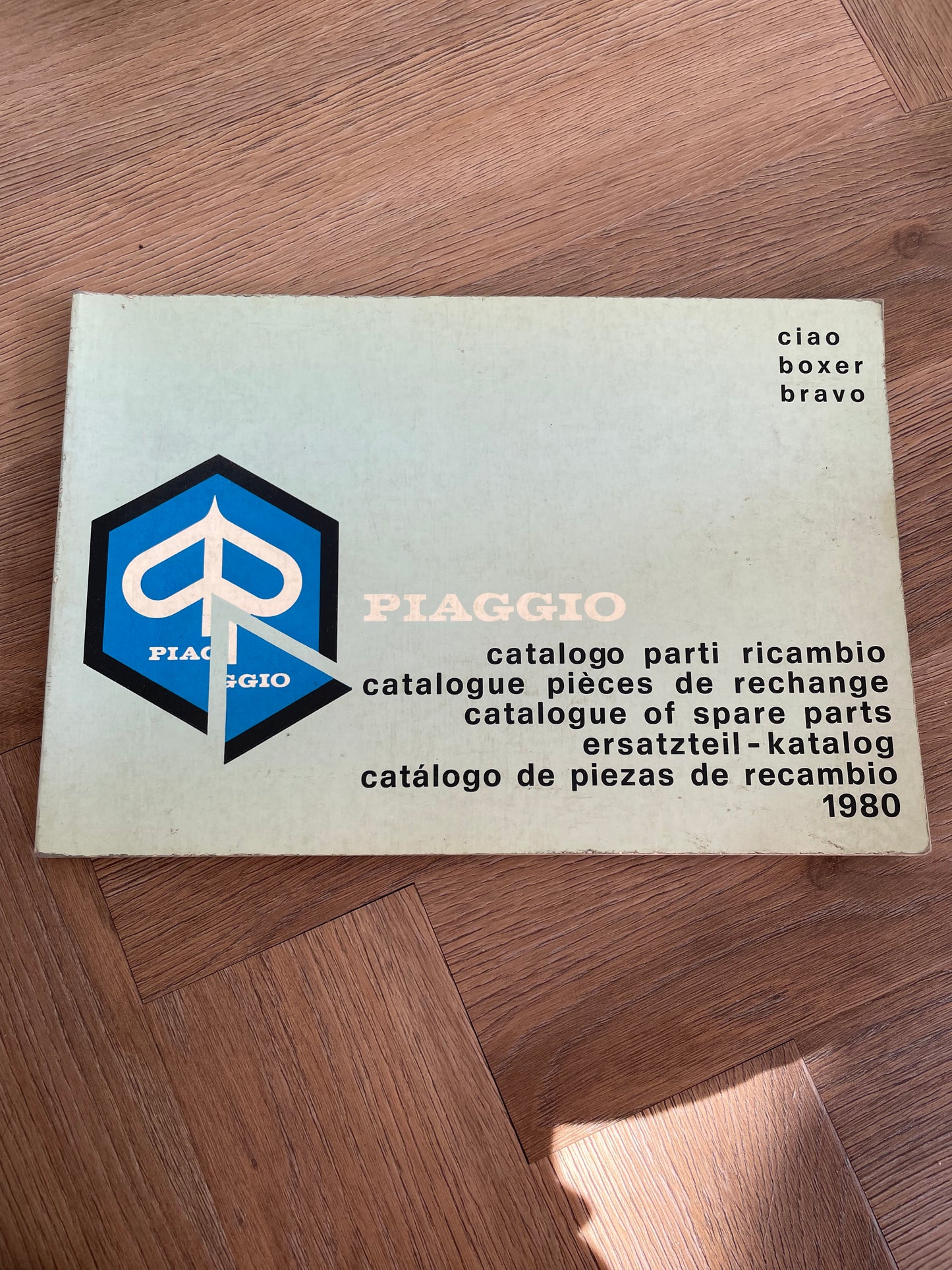 ONDERDELEN CATALOGUS PIAGGIO VESPA CIAO BOXER BRAVO 1980