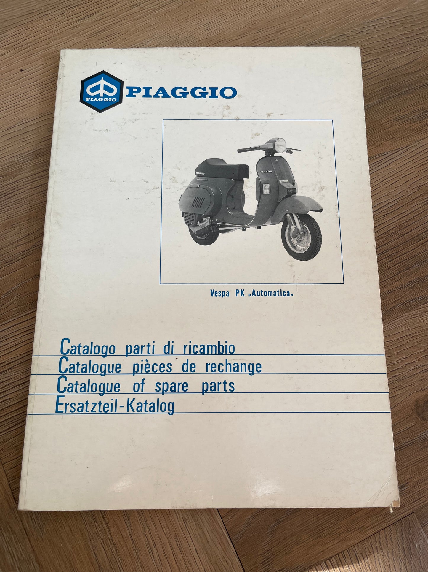 ONDERDELEN CATALOGUS PIAGGIO VESPA PK AUTOMATICA
