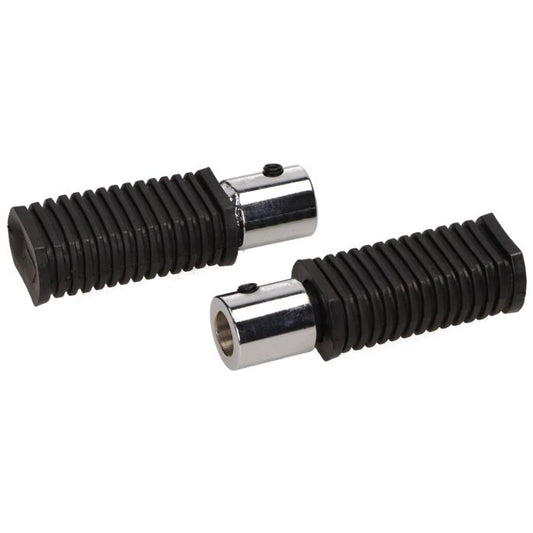 Voetsteun set onder andere Vespa / Piaggio Citta / Honda Camino zwart 256045