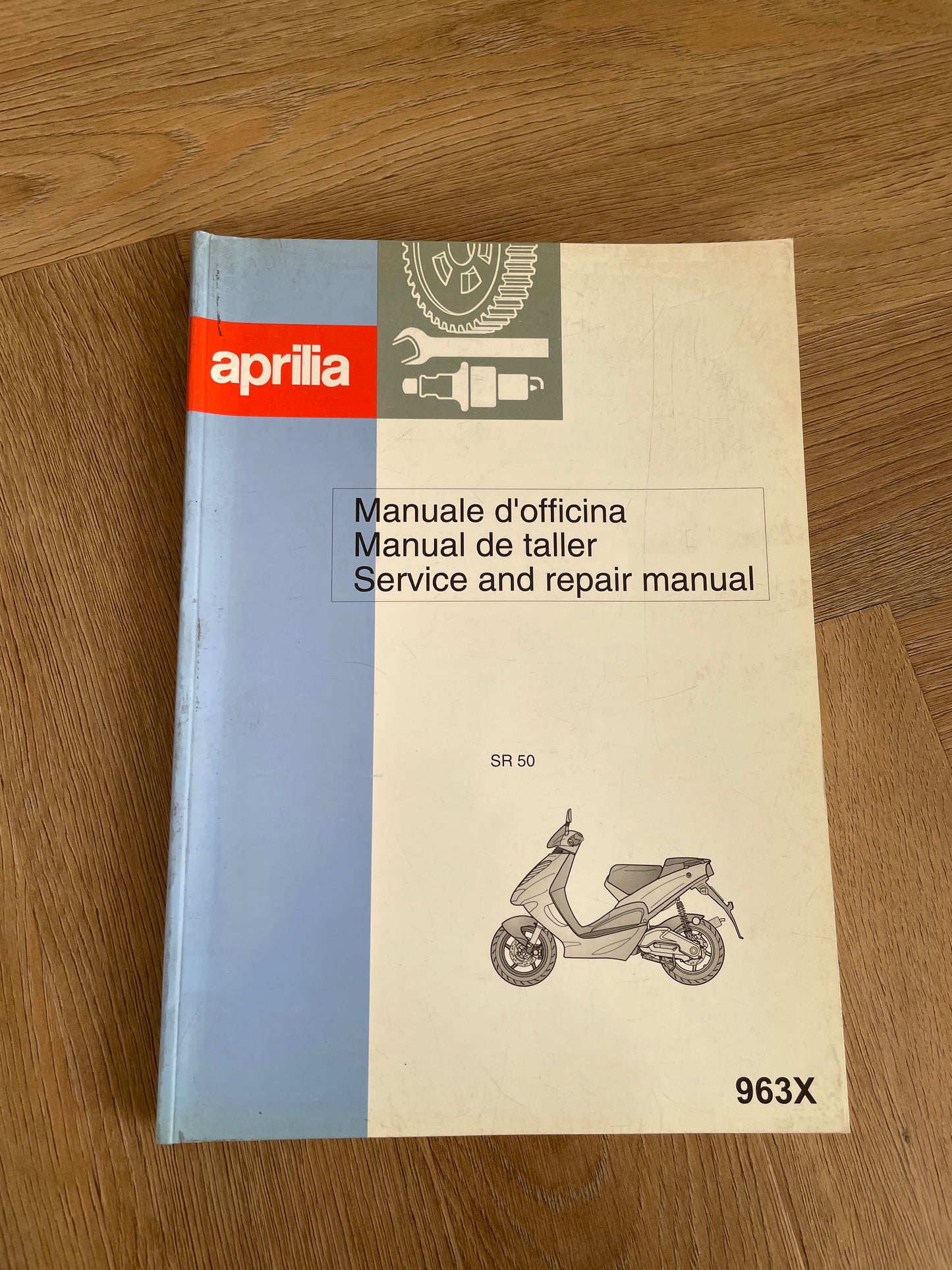 WERKPLAATSHANDBOEK APRILIA SR50 963X