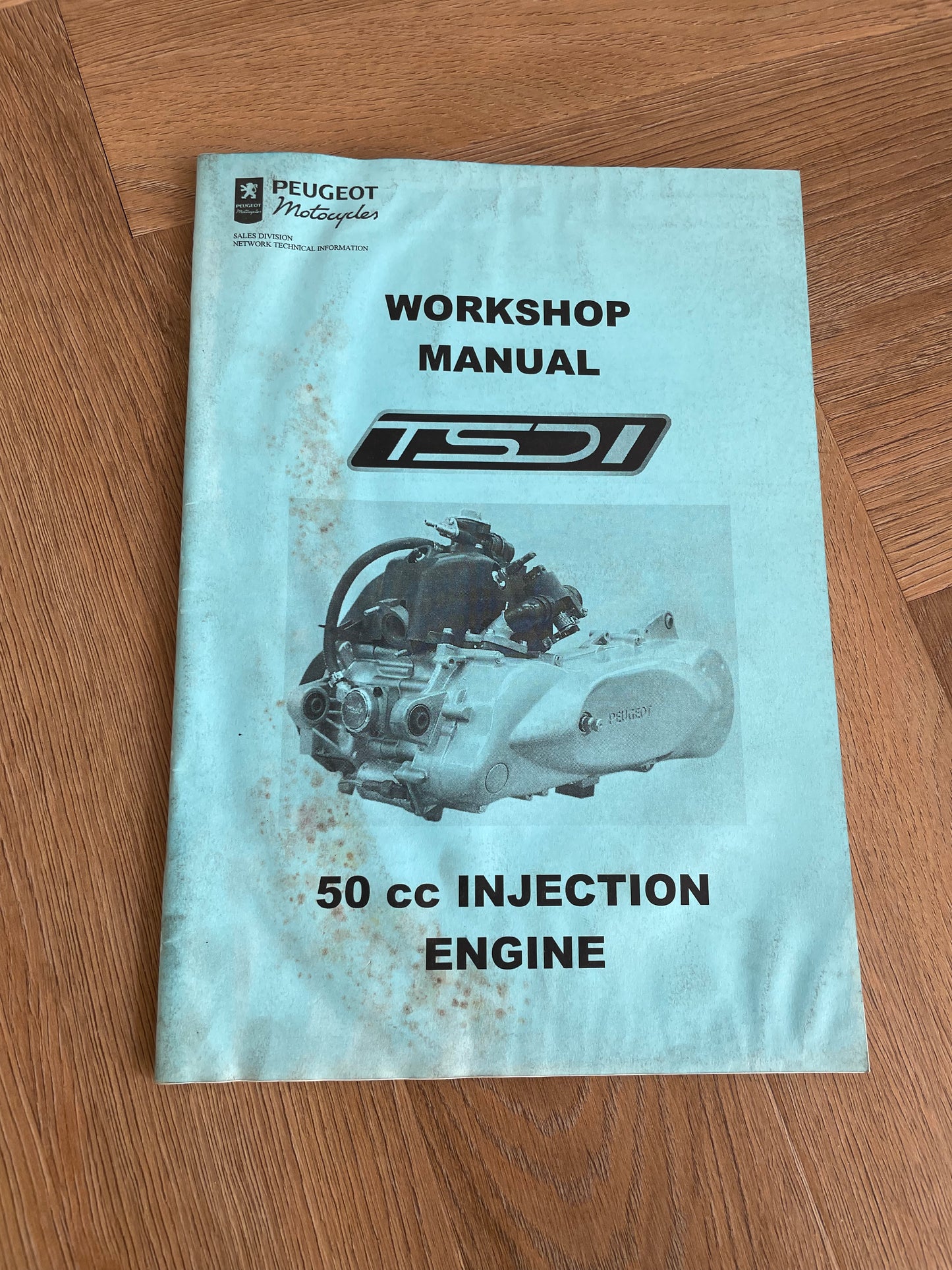 WERKPLAATSHANDBOEK PEUGEOT 50CC INJECTION ENGINE