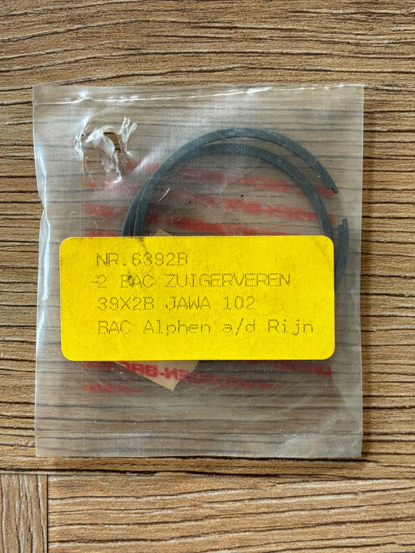 Zuigerveren BAC 39 x 2mm JAWA 102 (6392B)